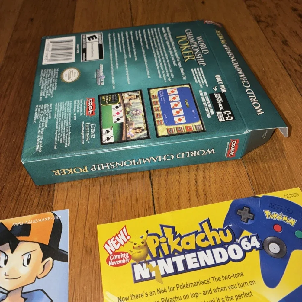 Pokemon Gameboy DMG Insert Pikachu Nintendo 64 N64 System Console Paper Lot !!!!